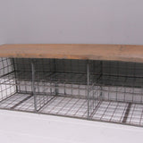 Children's Vintage Storage Bench with Reclaimed Oak Top