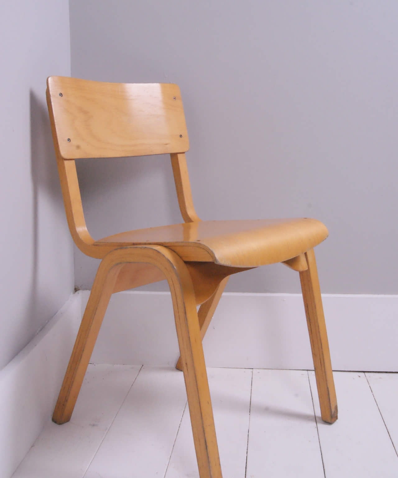 Children's Stackable Wooden Chairs