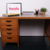 Children's Wooden Double desk with Drawers