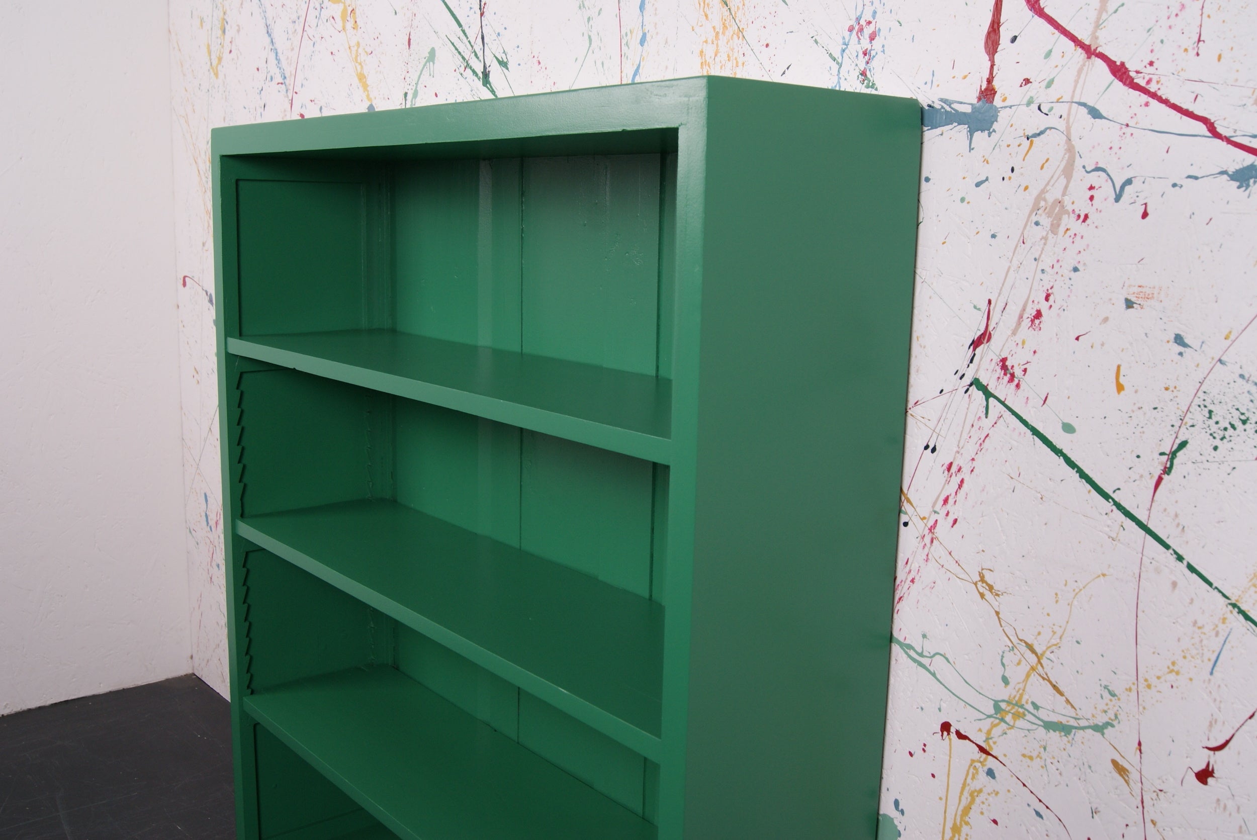 kids-wooden-green-bookcase-1