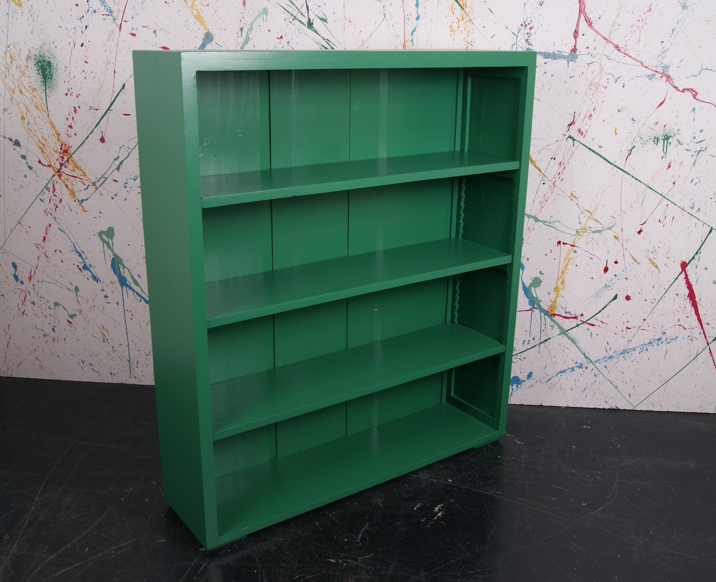 kids-wooden-green-bookcase-2