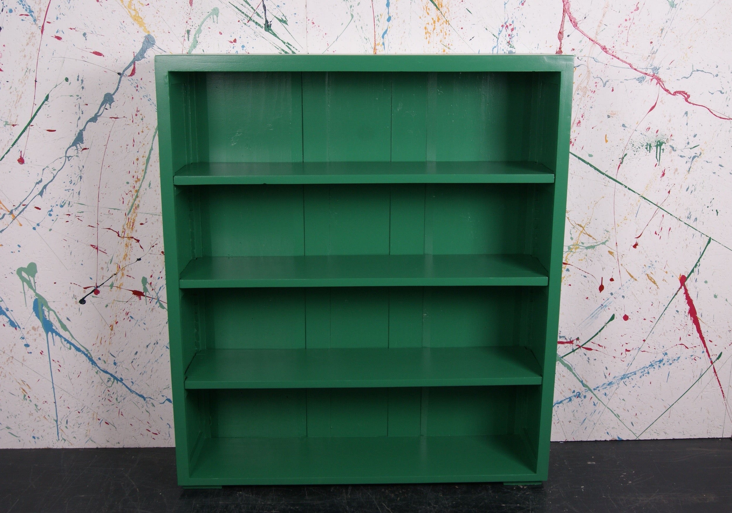 kids-wooden-green-bookcase-4