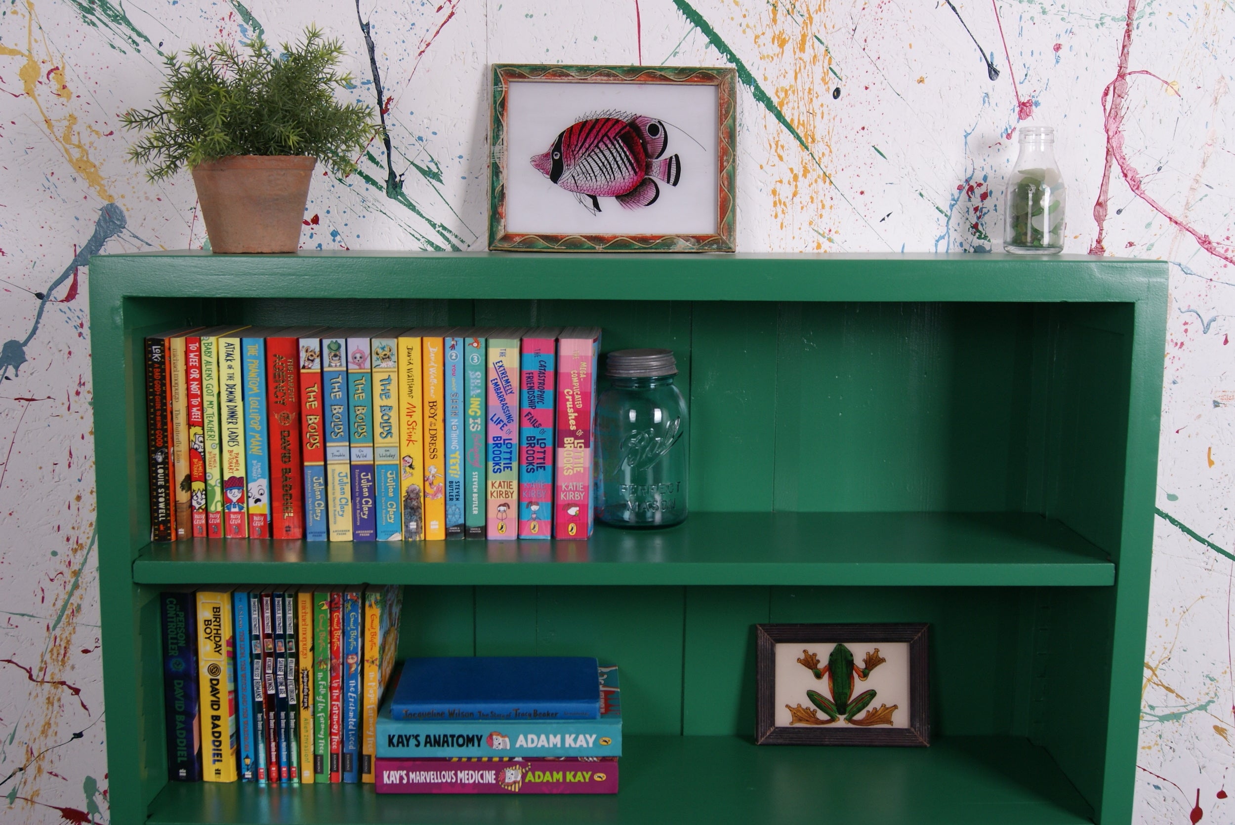 kids-wooden-green-bookcase-6
