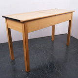 Children's Wooden Double Desk with Chalkboard Lift up Lids