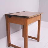 Children's Vintage Single School Desk with Lift up Lid