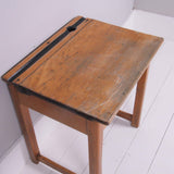 Children's Vintage Single School Desk with Lift up Lid