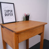 Children's Wooden Single Desk with Chalkboard Lid