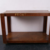 Children's Wooden School Trolley on Castors