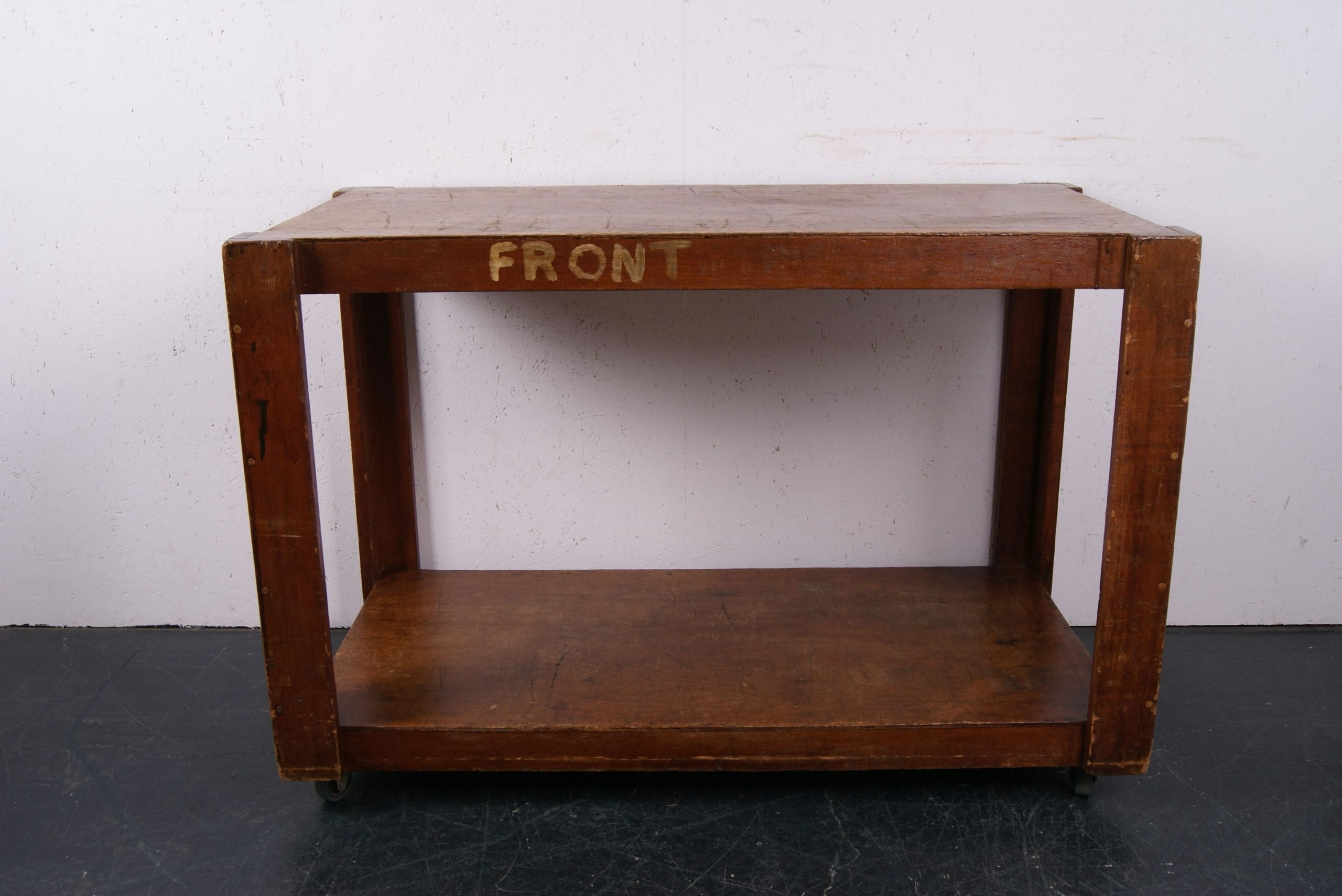 Children's Wooden School Trolley on Castors