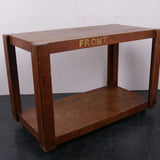 Children's Wooden School Trolley on Castors