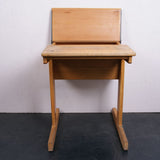 Children's Esavian Wooden Single School Desk with Half Lift up Lid