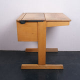 Children's Esavian Wooden Single School Desk with Half Lift up Lid