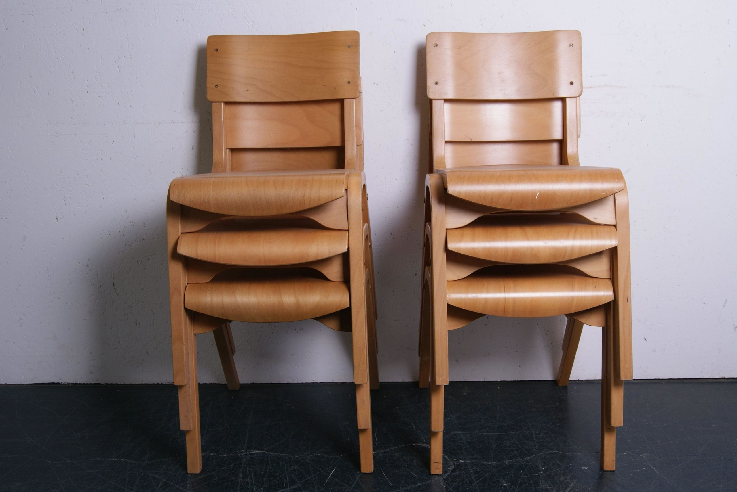 Children's Stackable Wooden Chairs