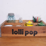 Vintage Lollipop Soda Storage Crate