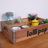 Vintage Lollipop Soda Storage Crate