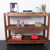 Children's Wooden Storage Trolley on Castors