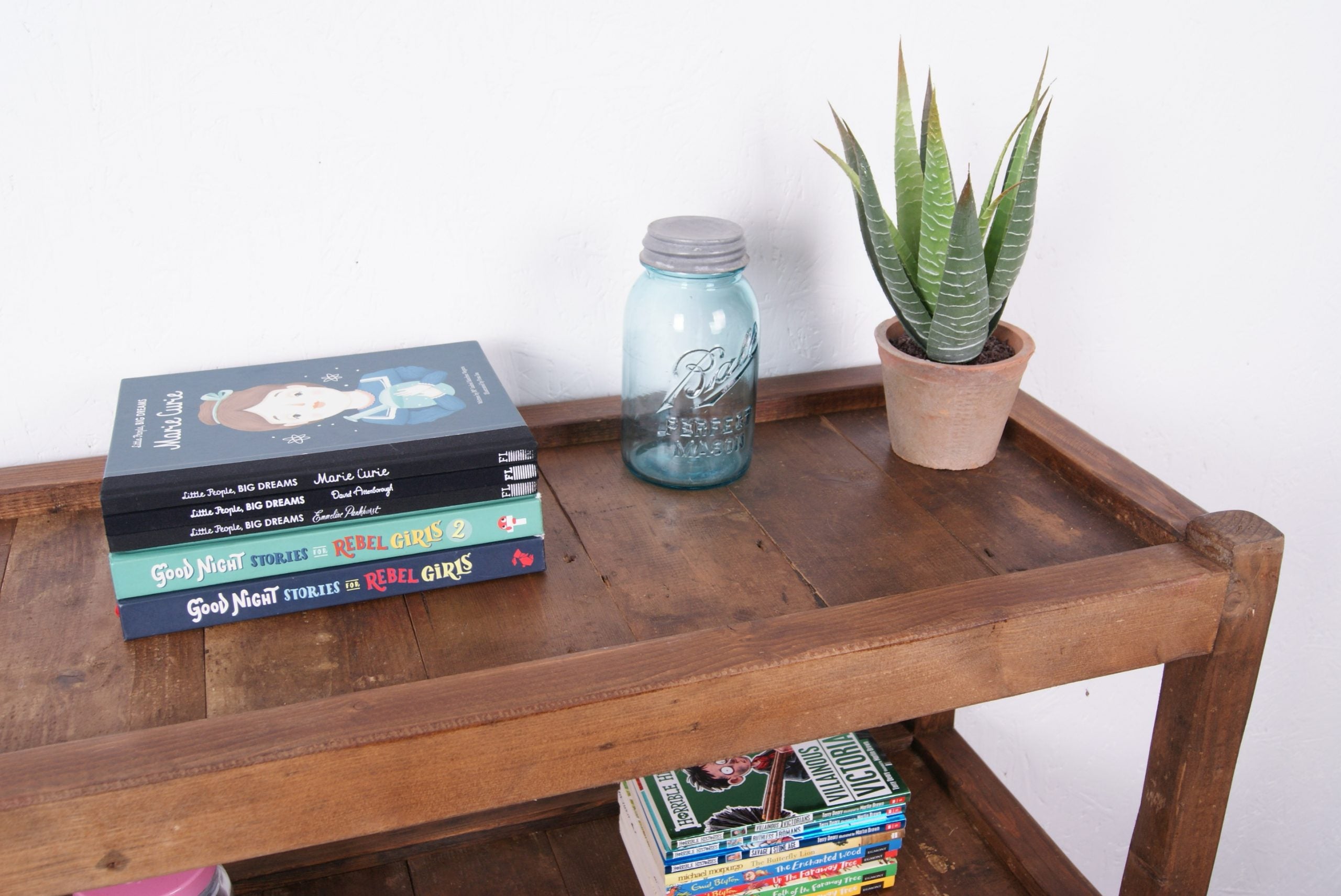 Children's Wooden Storage Trolley on Castors