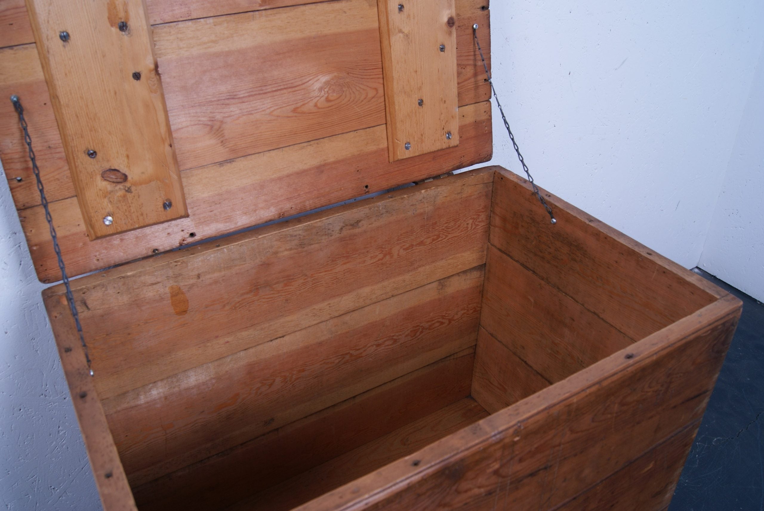 Children's Wooden Storage Trunk on Castors