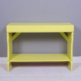 Children's Yellow Wooden Boot Bench