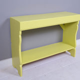 Children's Yellow Wooden Boot Bench
