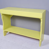 Children's Yellow Wooden Boot Bench