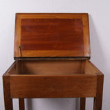 Children's Tall Single Wooden School Desk with Lift up Lid