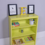Children's Bright Yellow Wooden Bookcase