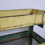 Children's Yellow Industrial Storage Trolley on Castors