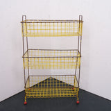 Children's Yellow Wire Storage Unit