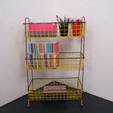 Children's Yellow Wire Storage Unit