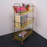 Children's Yellow Wire Storage Unit