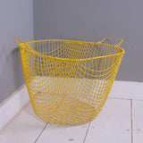 Children's Yellow Wire Storage Basket
