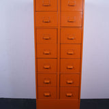 Tall Orange Filing Cabinet