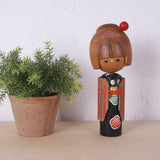 Medium Sosaku Kokeshi Wooden Japanese Doll