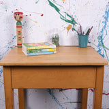 Children's Esavian Single School Desk Customised in Nancy's Blushes