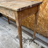 Double Oak School Desk with Lift up Lids