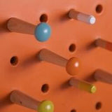 Medium Orange Pegboard by Block