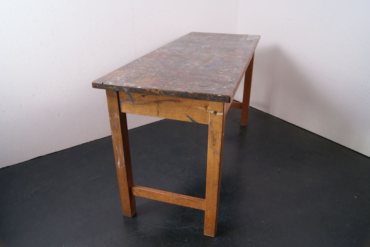 Children's Vintage School Art Table
