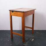 Single Wooden School Desk with Lift up Lid