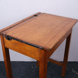 Single Wooden School Desk with Lift up Lid