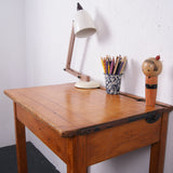 Single Wooden School Desk with Lift up Lid