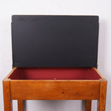 Single Wooden School Desk with Lift up Lid