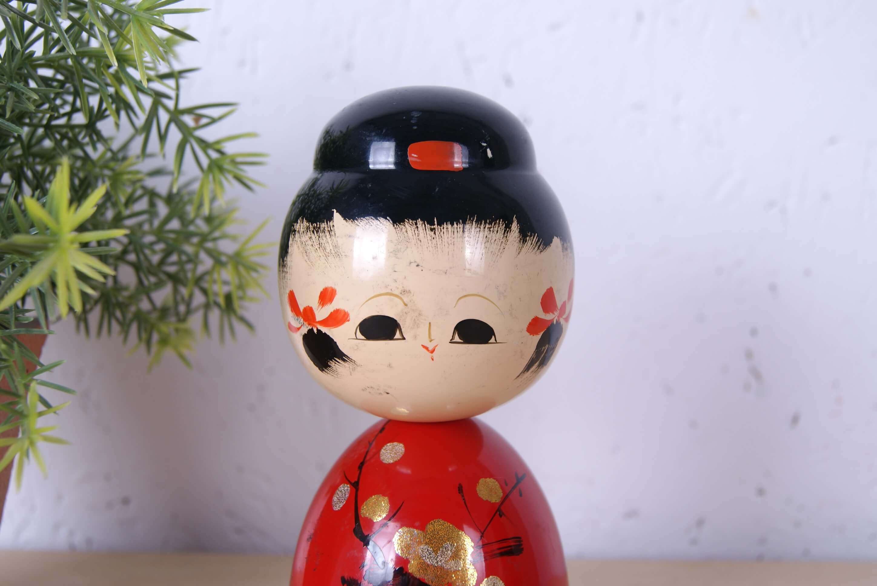 Small Sosaku Kokeshi Wooden Japanese Doll