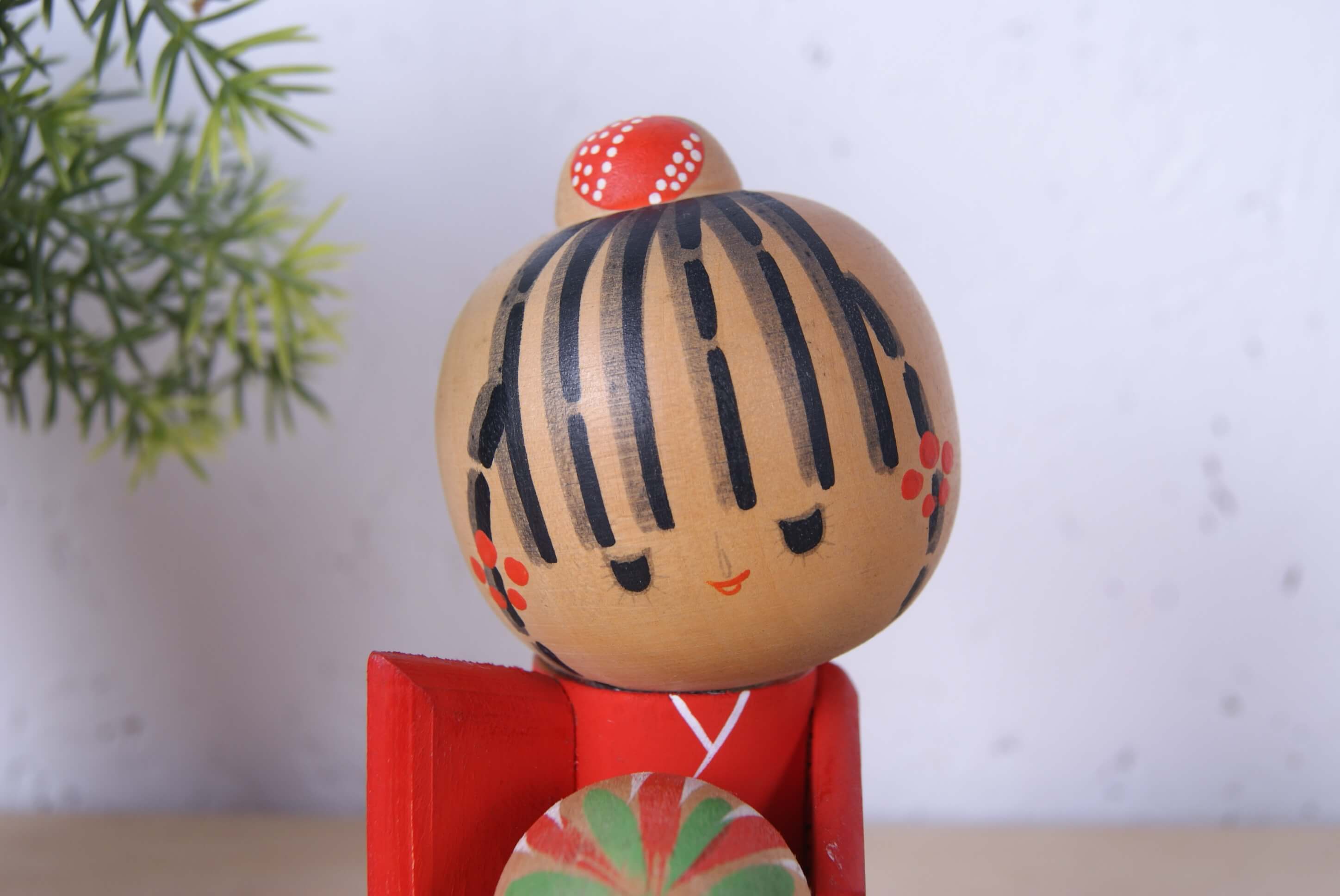 Small Sosaku Kokeshi Wooden Japanese Doll