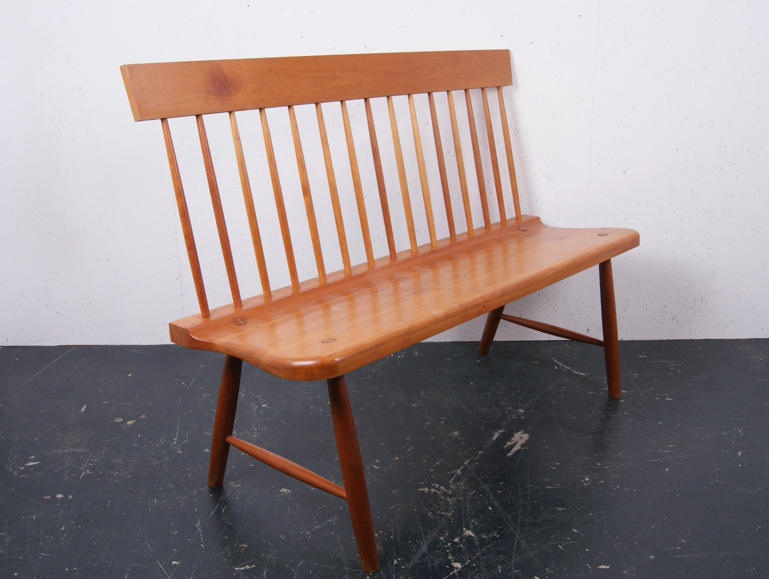 Wooden Spindle Back Bench