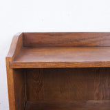 Solid Wooden Bookcase with Two Adjustable Shelves