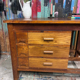 Wooden Table/Island with Drawers