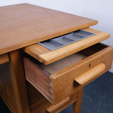 Wooden Teachers Desk with Three Drawers
