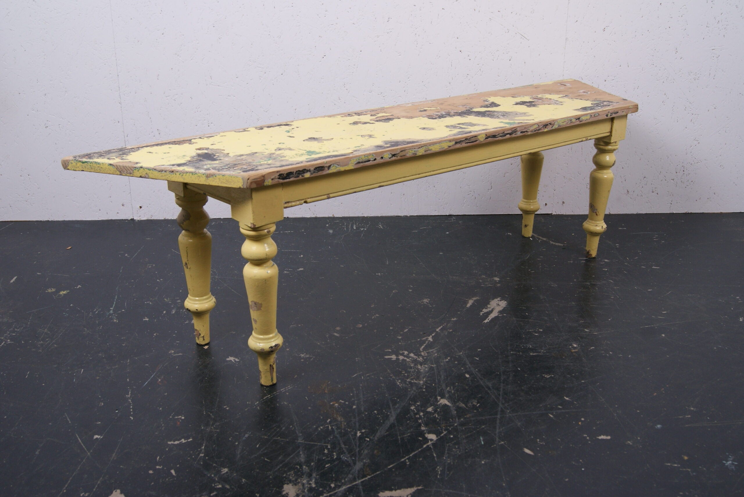 wooden-yellow-bench-3